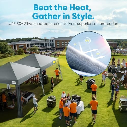 Quictent 10x10 Pop Up Canopy Tent Lightweight, Portable, and Versatile for Beach and Sporting Events with Sun Protection and Easy Setup