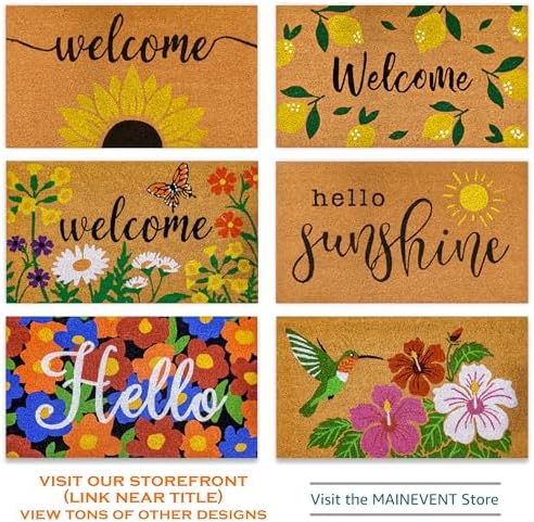 Hello Summer Welcome Mat Popsicle Decor 30x17 Inch, Summer Door Mat Outdoor, Summer Outdoor Mat, Outdoor Door Rug, Outdoor Door Mats, Outdoor Rug Door Outdoor Door Mats for Patio, Summer Doormat