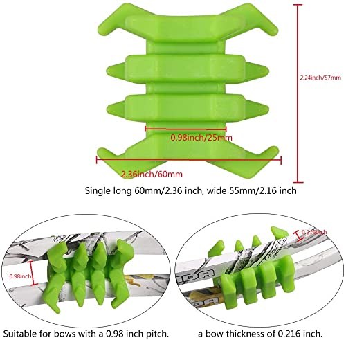 I-Sport 1 Pair Archery Rubber Bow Limbs Vibration DamperSingle Long 2.36'' Wide 2.16'' Dampener Stabilizer Silencers for Split Limb Compound Bows …