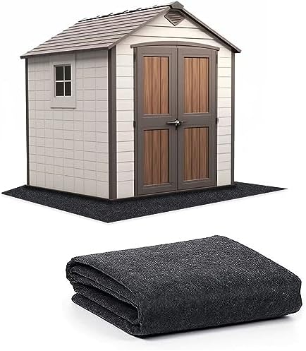 6 x 4 FT Outdoor Storage Shed Mat, Waterproof Storage Shed Flooring Mat, Anti-Slip Patio Furniture Floor Scratch Prevention Mat, Dustproof Outdoor Carport Mat (6 x 4 FT)