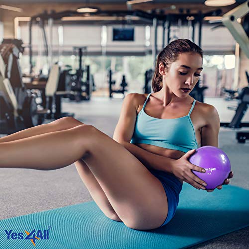 Yes4All Soft Weighted Toning Ball Smooth 8lb Purple