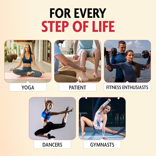 DMoose Fitness Foot & Calf Stretcher - Hamstring Stretcher for Plantar fasciitis, Achilles Tendonitis, & Heel Spurs - Yoga Stretching Strap for Lower Back Pain - Flex Strap for Physical Therapy