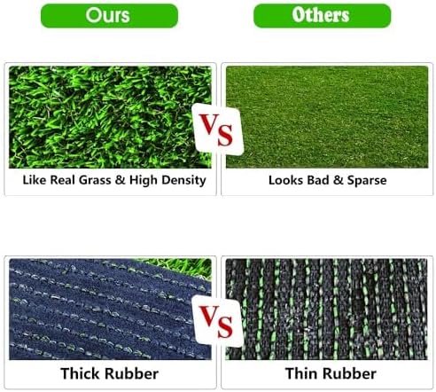 Artificial Grass, Professional Dog Grass Mat, Potty Training Rug and Replacement Turf Outdoor Rug Patio Lawn Decoration, Easy to Clean with Drainage (39.4 x 19.7 inch)