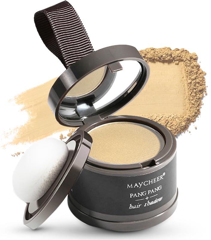 Maycheer Hairline Powder - Magic Root Cover Up - Hair Rich Hair Shadow - Gray Hair Coverage Touch Up Hair Powders for Women & Men (Beige, 0.14 Ounce (Pack of 1))