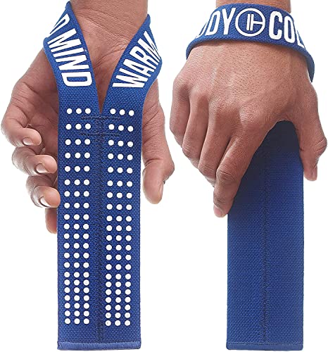 WARM BODY COLD MIND V1 Lifting Wrist Straps for Olympic Weightlifting, Rated at 660 lb, for Weight Lifting Bodybuilding Powerlifting Deadlift Gym Fitness Crossfit, Hand Grips, Heavy Duty