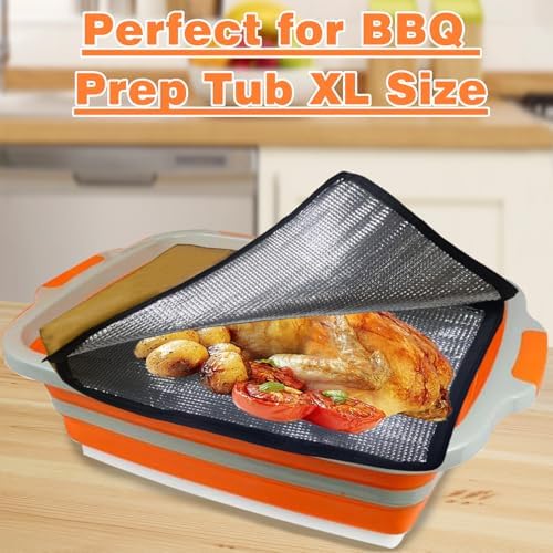 BBQ Blanket for Resting Meat, BBQ Brisket Blanket Meat Resting Blanket for Smoking, Grilling Meat Insulated Resting Bag with Wide Mouth for Large Brisket/Turkey (Regular 21in)