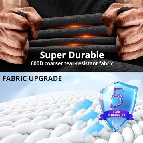 Griddle Cover for Blackstone 22 inch with Hood & Stand【Upgrade-600D Heavy Duty Fabric】 Waterproof UV & Fade Resistant Griddle Cover for Blackstone 17 and 22 inch Grill with Straps & Air Vents