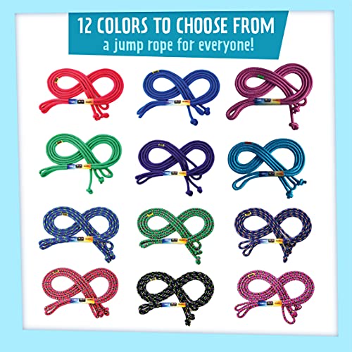 Just Jump It 16' Foot Single Jump Rope - Active Outdoor Youth Fitness - Double Dutch Length - Red