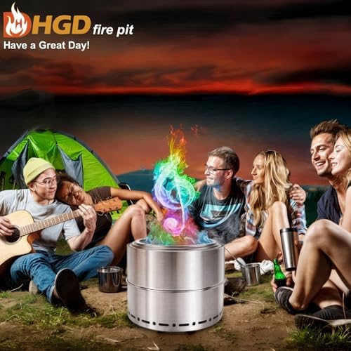 HGD (30 Pack) Magic Campfire Fire Color Changing Packets for Fire Pit, Indoor/Outdoor Fireplace, Bonfire - Rainbow Magical Flame, Camping Accessory, Compatible with Wood