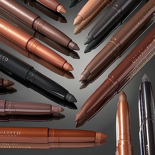 LAURA GELLER NEW YORK Kajal Longwear Kohl Eyeliner Pencil - Clove Kohl - Caffeine and Vitamin E - Smooth & Blendable Liner - Built-In Sharpener