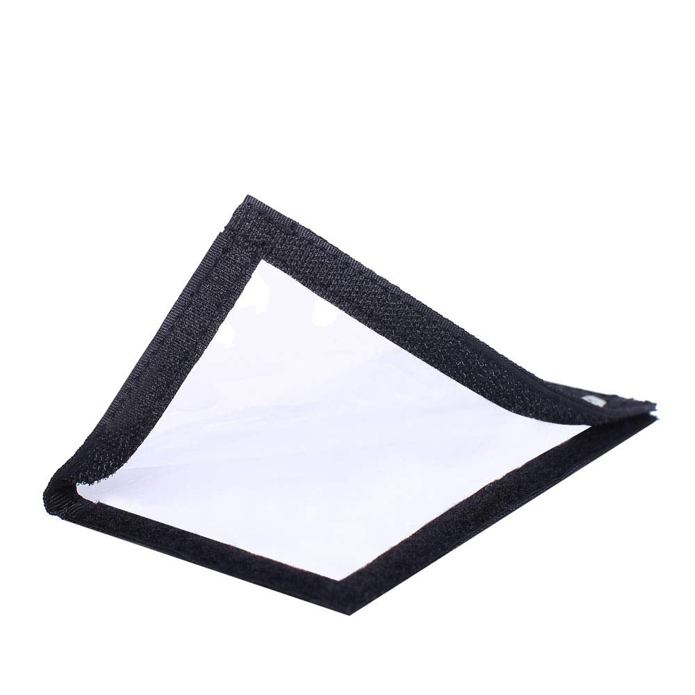 Raprance Fishing Lure Wraps 4 Packs Clear PVC Bait Hook Covers Keeps Fishing Safe Easily See Lures（Black,L）