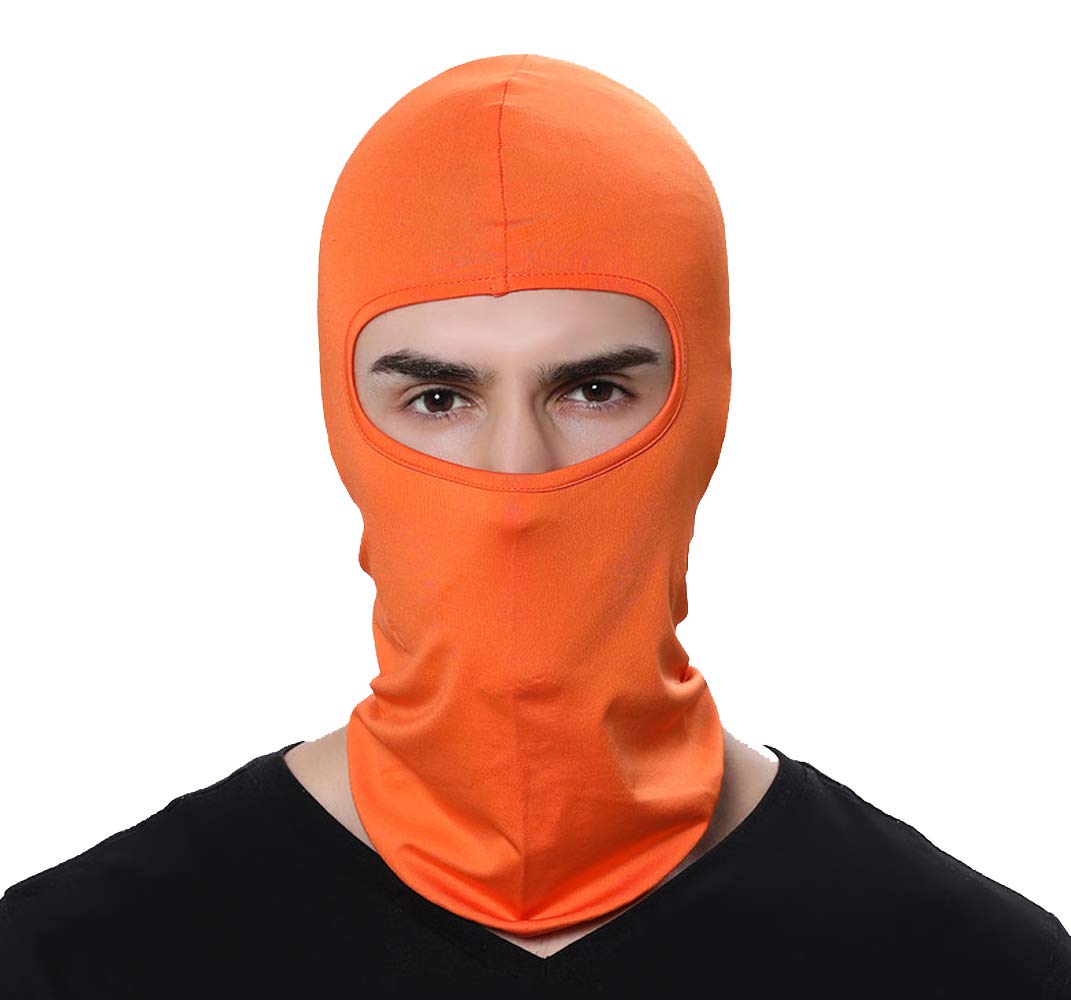 Pack of 5 Thin Sun Balaclava Winter Ski Mask for Men Outdoor Cycling Motorcycle Airsoft Fishing Hunting Mask Darkblack