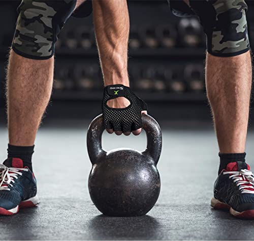 spacepower Workout Gloves, Weight Lifting Gloves for Women&Men, Lightweight Breathable Gym Gloves for Exercise (Small, Black)