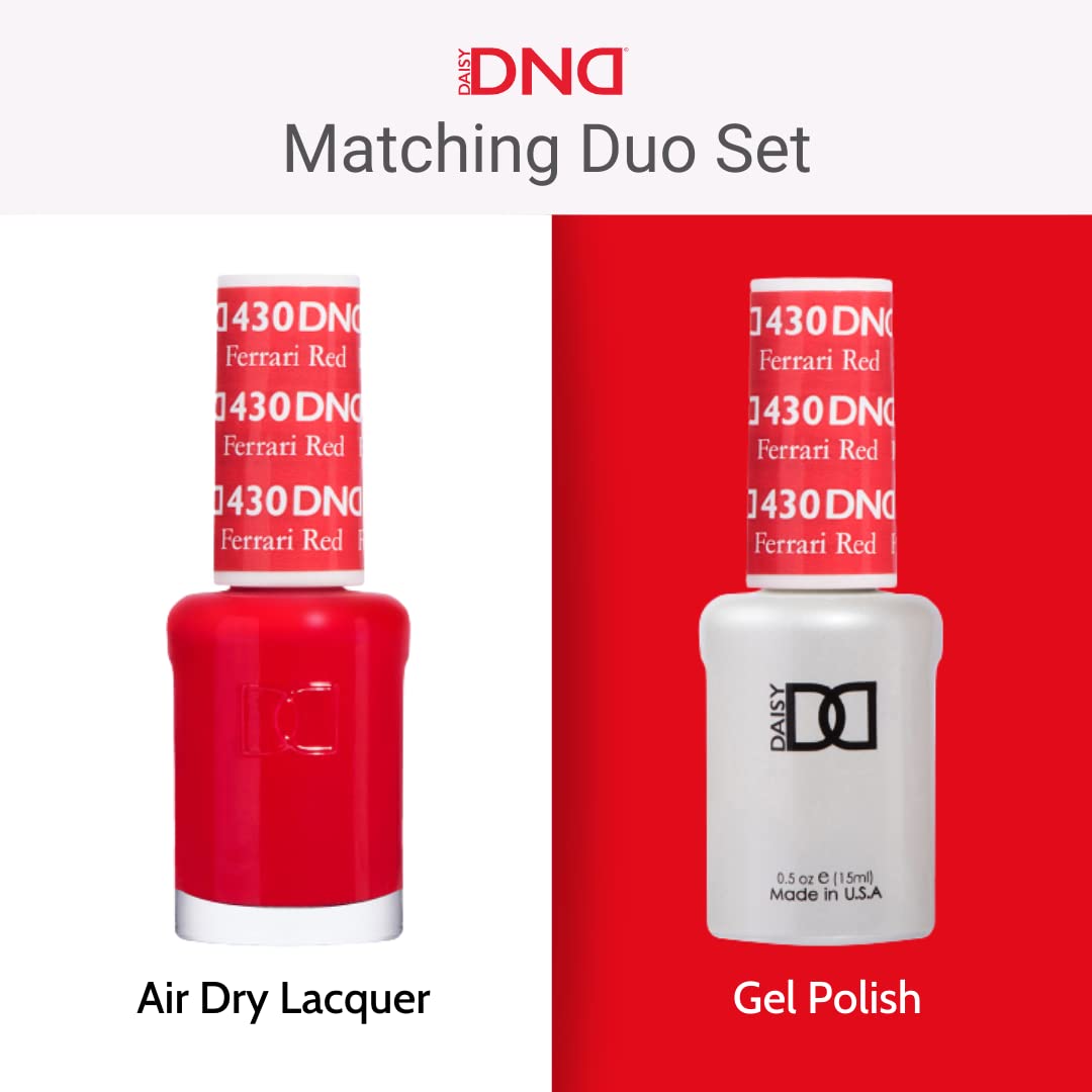 DND Gel Polish Set, Sheer Collection, UV/LED Gel Polish and Air Dry Nail Lacquer, Matching Chip-Free Polish Duo, 883 Candy Kisses, 0.5 Fl Oz