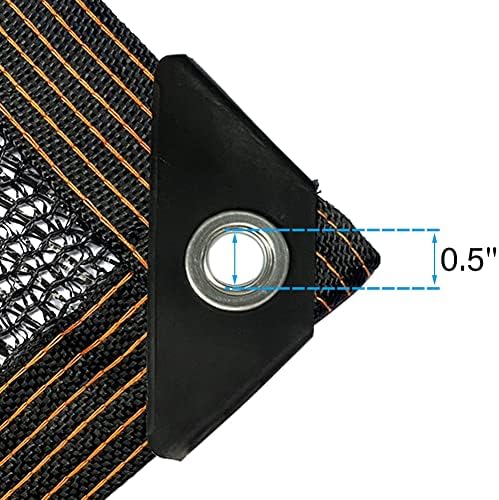 winemana 40% Black Shade Cloth, 10 x 14 FT Durable Mesh Tarp with Grommets, Resistant Garden Sun Shade Netting, Shading Antifreezing for Pergola, Greenhouse, Plants Growing, Chicken Coop