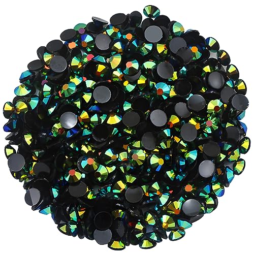4500 Pcs SS12 3mm AB Flatback Rhinestones for Nails Art Crafts Glitter Round Shine Gems Crystals DIY Clothes Shoes （Orange Yellow AB）