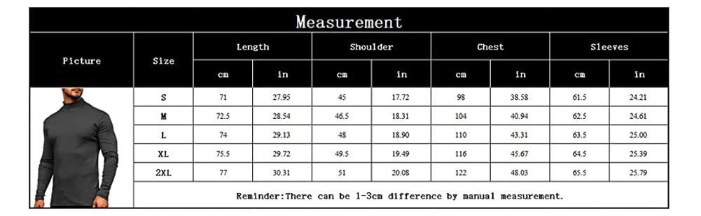 Mens Mock Turtleneck T-Shirt Long Sleeve Pullover Basic Designed Undershirt Stretch Lightweight Top Black