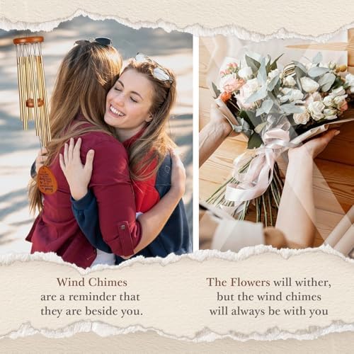 SteadStyle Friendship Gifts for Women, Wind Chime for Best Friends, Friend Gifts for Men - Wonderful Friendship Presents for Special Women BFF Garden Decoration