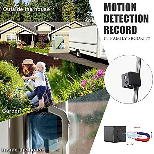 Ehomful Wireless Camera HD 1080P Mini Hidden Spy Camera Portable Small Nanny Cam Surveillance Cameras for Home Security Indoor/Outdoor Medium Sized