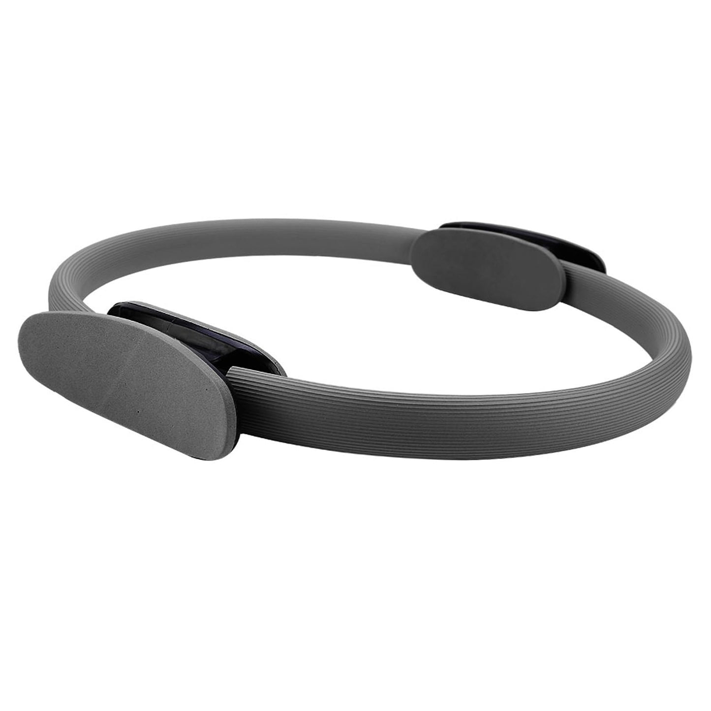 Gavigain Yoga Circle 4 Color Double Grip Yoga Pilates Ring Resistance Circle Portable Fitness Circle for Thigh and Leg Fitness Muscle Lines (Black)