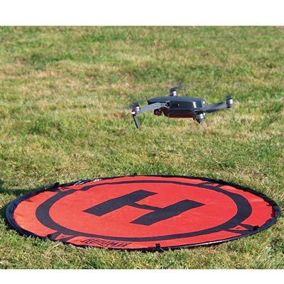 Hoodman 3 Foot Weighted UAV Drone Landing Pad - fits Matrice 4E, Mini 4 Pro, mini 3 pro, mavic, spark - Durable, No Stakes Required, collapses to 1/3 of deployed size