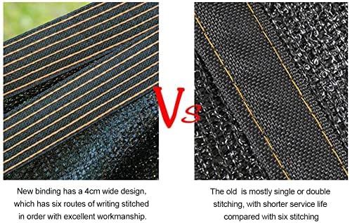 winemana 70% Black Shade Cloth, 12 x 8 FT Durable Mesh Tarp with Grommets, Resistant Garden Sun Shade Netting with Taped Edge for Plant Cover, Greenhouse, Patio, Tomatoes, Chicken Coop, Barn Kennel