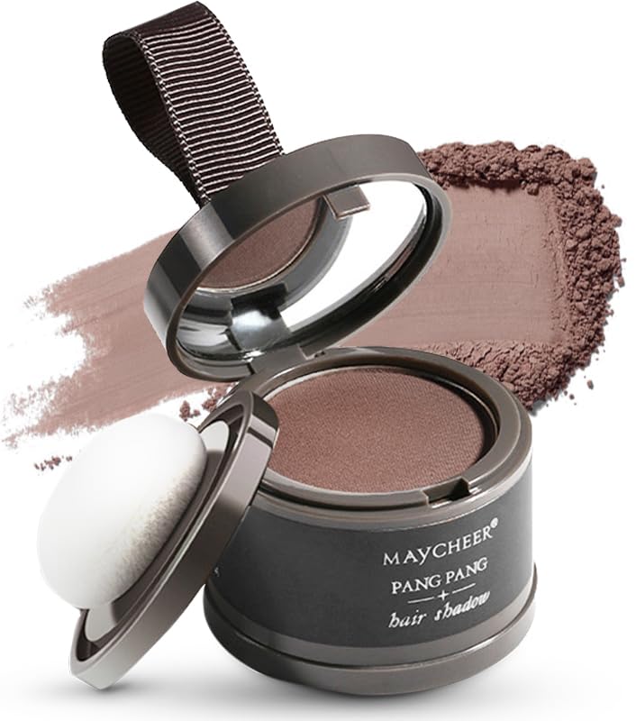 Maycheer Hairline Powder - Magic Root Cover Up - Hair Rich Hair Shadow - Gray Hair Coverage Touch Up Hair Powders for Women & Men (Deep Mocha, 0.14 Ounce (Pack of 1))
