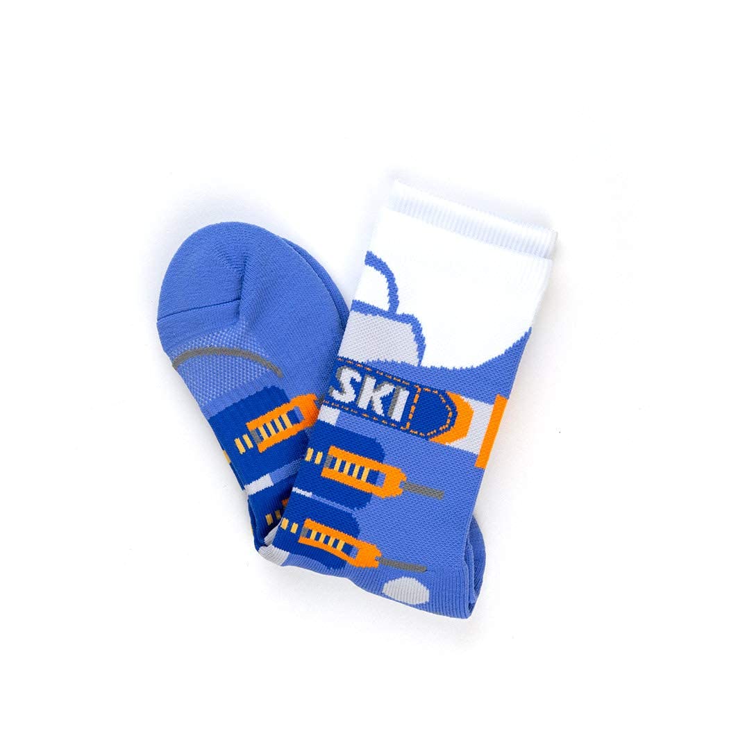 ChalkTalkSPORTS Ski Performance Crew Socks - Everyday Casual Ski Socks - Ski Boot Adult - Skiing Mid-Calf Socks - Adult