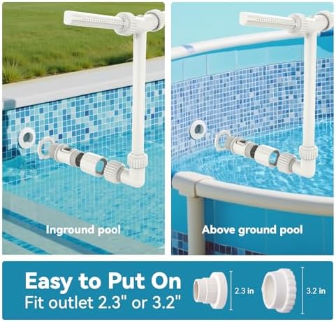 Solar Pool Fountain with Lights for Above Ground Inground Pools, 120 Color Lighting Modes Remote APP Control, Swimming Pool Accessories Waterfall Adjustable Sprinkler for Pool Decorations Outdoor