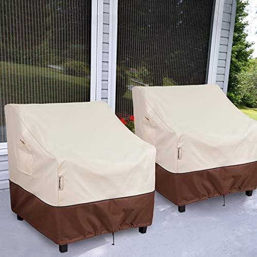 Patio Chair Covers Outdoor Furniture Covers Waterproof Fits up to 32" W x 37" D x 36" H 2Pack