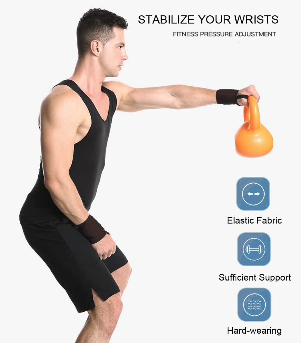 2 Pack Wrist Brace Wrist Straps for Weightlifting, Wrist Straps Lifting Straps Wrist Weights Carpal Tunnel Wrist Brace