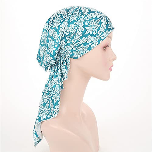beauty YFJH Scarf Cotton Lined Pretied Beanie Turban Chemo Pre-Tied Headwear Bandana For Cancer