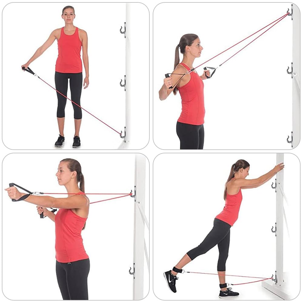 BeneLabel Wall Mount Bracket for Suspension Training - Heavy Duty Stainless Steel Hook for Resistance Bands, Olympic Rings, Battle Ropes, Yoga Swings and More - Indoor Outdoor Use - 2000 lbs Capacity