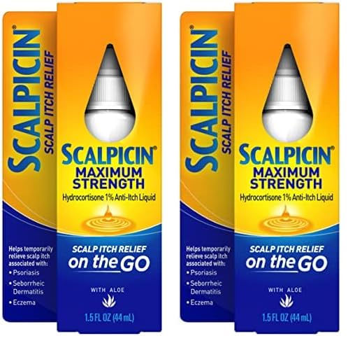 Scalpicin Max Strength Scalp Itch Treatment, 1.5 oz. (Pack of 2)