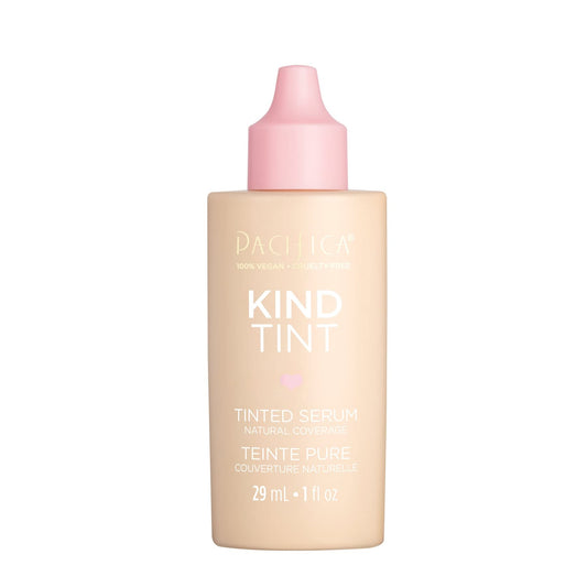 Pacifica Tinted Moisturizer – Kind Tint Serum, Lightweight Hydrating Foundation with Vegan Collagen & Hyaluronic Acid for Dewy Glow, Buildable Coverage, Vegan, 1 fl oz (Shade 22)