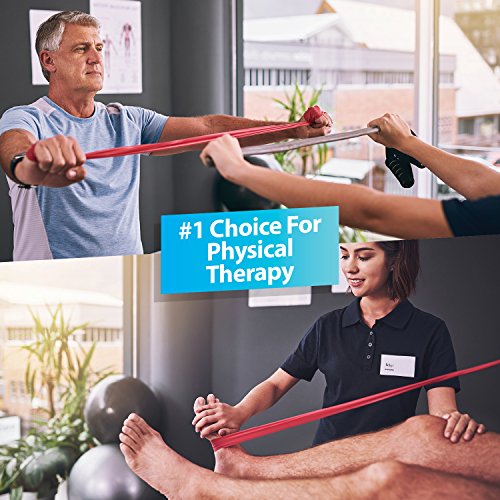 Professional Resistance Bands - 25 Yards (75ft) Latex-Free Elastic Exercise Fitness Band Roll - No Scent, No Powder - Perfect for Physical Therapy & Rehab, Yoga, Pilates (Expert .95mm Thick)