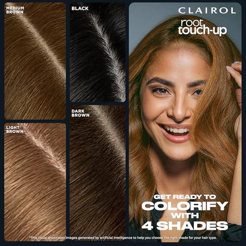 Clairol Root Touch-Up Temporary Concealing Powder, Black Hair Color, Pack of 3