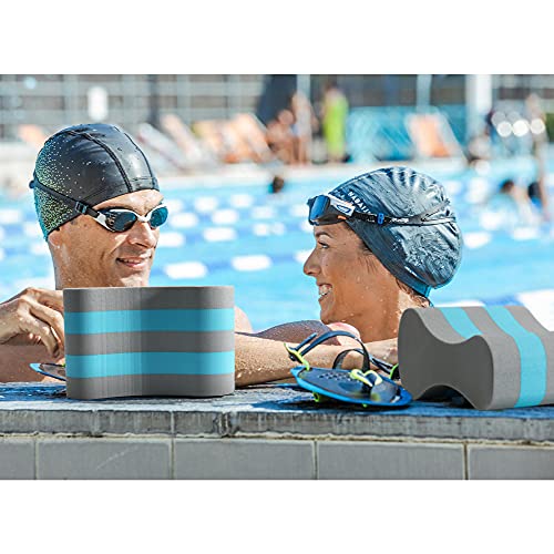 Pull Bouy Leg Float, EVA 5 Layer Swimming Pull Float Training Aid Sports Upper Bpdy Aqua Fitness for Adult, Beginners (Green&Grey)