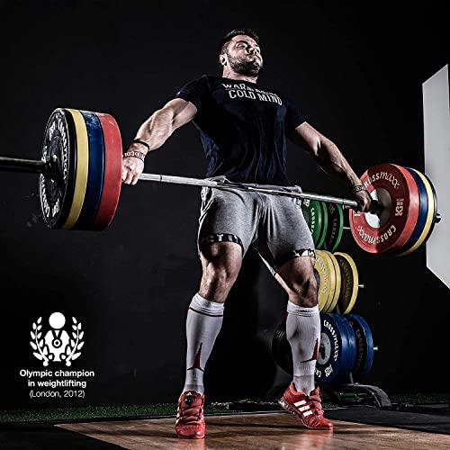 WARM BODY COLD MIND V1 Lifting Wrist Straps for Olympic Weightlifting, Rated at 660 lb, for Weight Lifting Bodybuilding Powerlifting Deadlift Gym Fitness Crossfit, Hand Grips, Heavy Duty