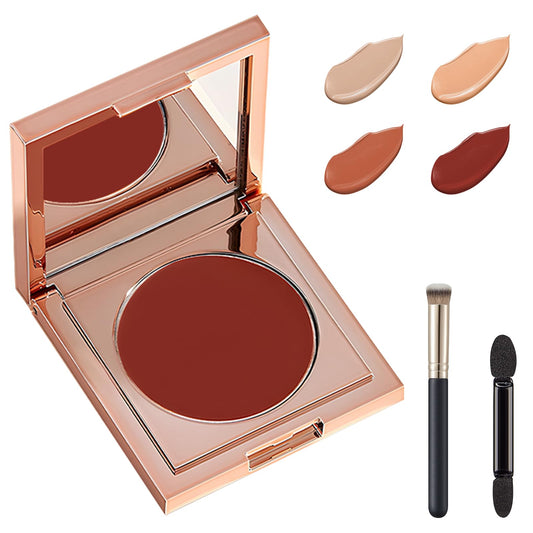 Colored Clay CC Undereye Corrector, Color Corrector for Dark Circles with Brush, Under Eye Concealer, Conceal & Brighten Dark Circles, Under Eye Hydrating Concealer (Red, 1)