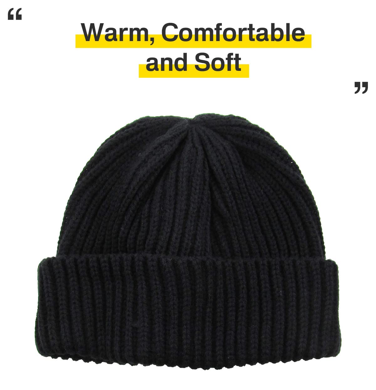 KBW-507 BLK Ribbed Knit Tie Dye Cuffed Beanie Thick Winter Ski Hat Skully Winter Warm Mens Womens Unisex
