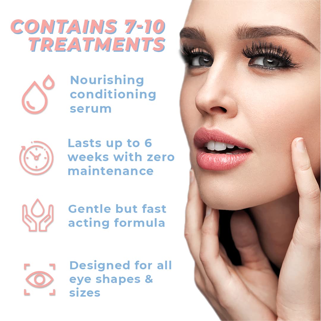 Lash Lift Kit - Upgraded for 2025 | Professional Instant Perming, Lifting & Curling for Eyelashes | Semi-Permanent Salon & DIY Home Use | Includes Eye Shields, Pads, and Accessories