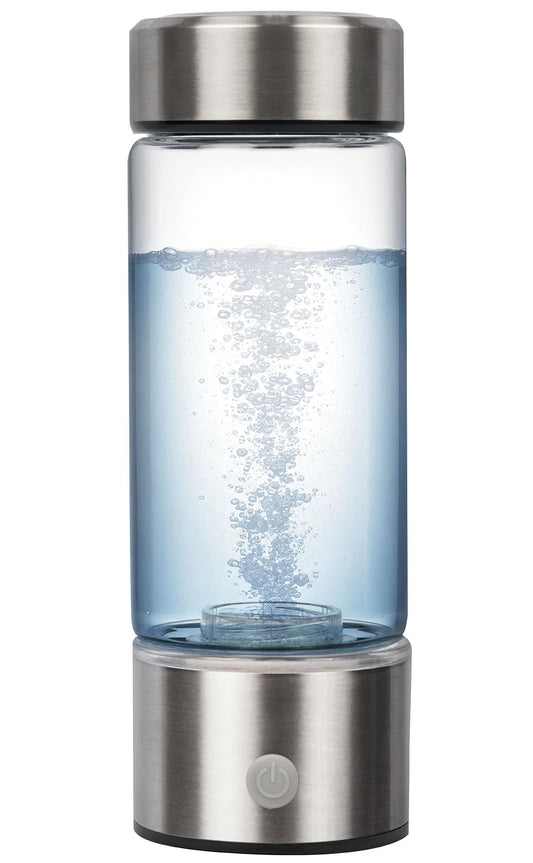 Portable Hydrogen Water Bottle - Rechargeable Hydrogen Water Ionizer Machine - Hydrogen Water Bottle Generator for Hydrogenated Pure Water - Best for Home, Office, Gym