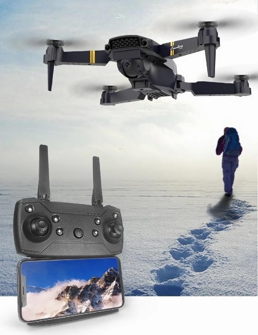 Drone With Camera 4K for Adults & Kids, Falcon for Beginners, Stealth Bird, Thermal, Gimbal, Stabilizer, Small, Easy To Control, Impact Resistant, Lightweight, Compact, Black