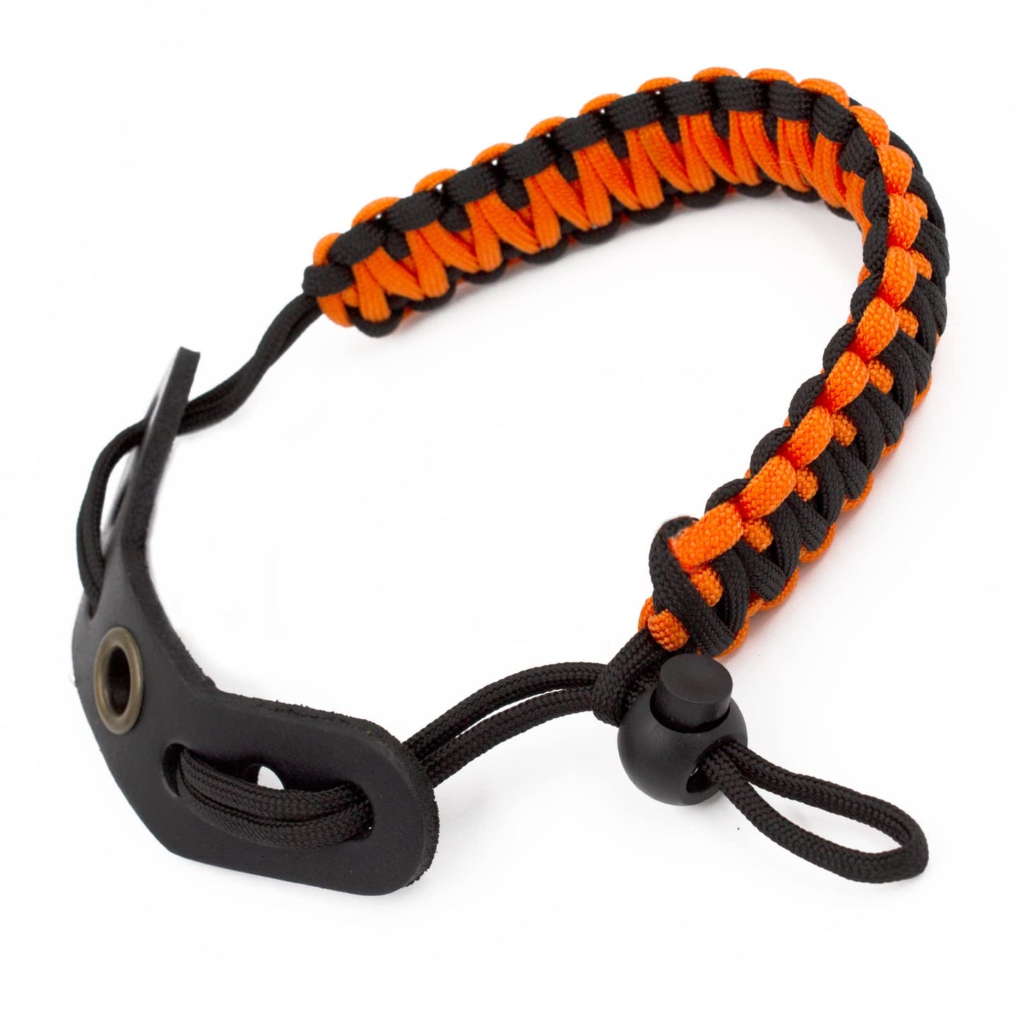 Bow Wrist Sling, 550 Paracord Strap Comfortable on Hand, Fit Compound Bow & Recurve (Orange-Black)