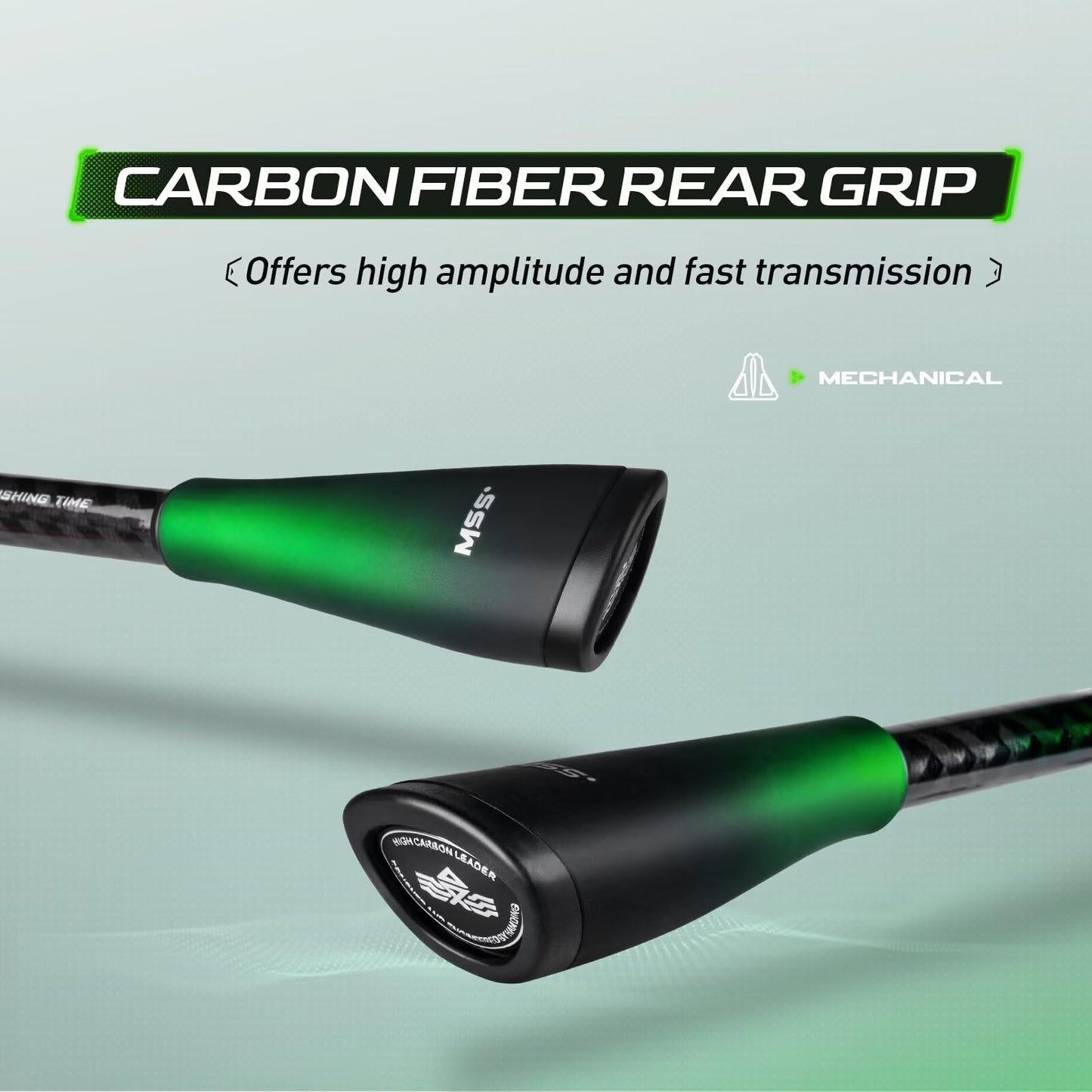 HANDING Magic Soul Casting Rod, 6'4'' - 7'6'' Toray 30+36T Carbon Fiber Tournament-Grade Baitcaster Rod, Fuji Alconite Guides, Fast & Extra Fast Action 2 Pcs Bass Trout Fishing Rod, Cork+Carbon Handle