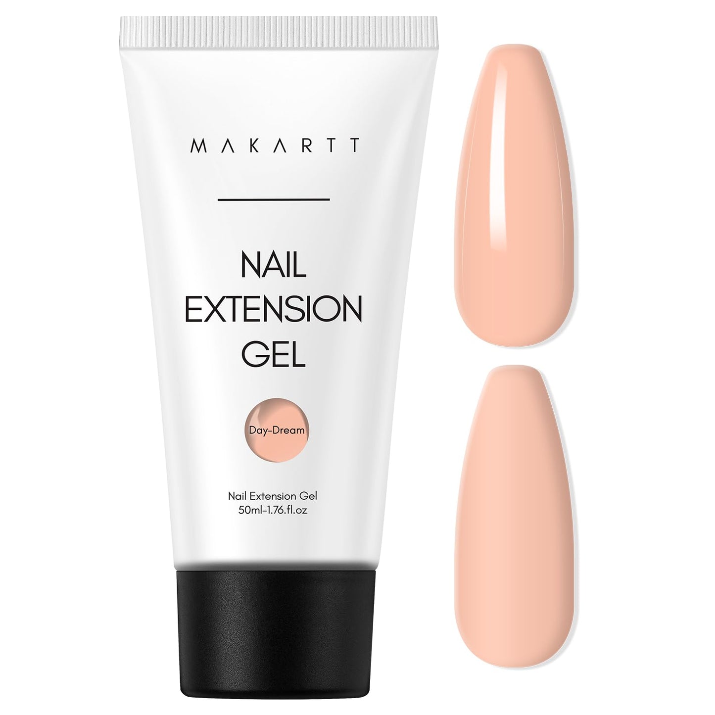 Makartt Poly Nail Gel: 50ML Nude Nature Day-dream Classic Colored Gels Builder for Extension Strengthener-Long-Lasting and Easy to Use Supplies for Trendy Design Salon Home Manicure