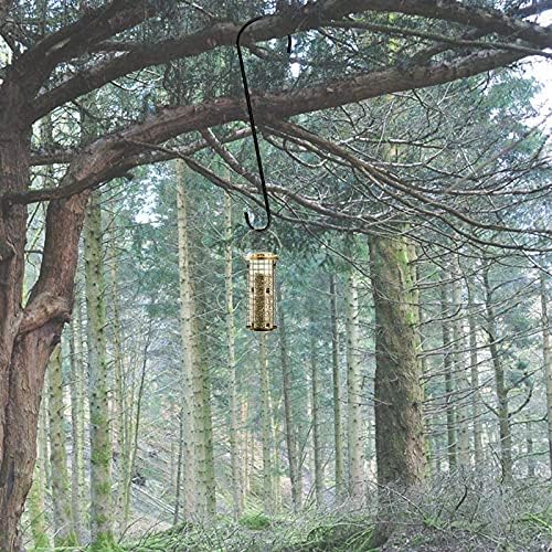 Dreecy 4 Pack 24 Inch Extra Large Tree Branch S Hooks - Metal Garden Tree Hooks for Hanging Bird Feeders, Baskets, Plants, Lanterns and Ornaments (Black)