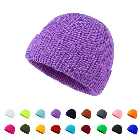 Winter Beanie Hats Unisex Beanie Knit Caps Classic Warm Winter Hats (Violet)