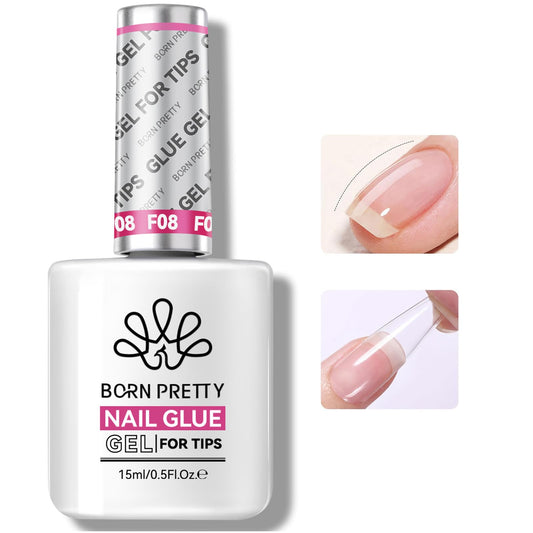 Born Pretty Nail Glue for Tips, 6 in 1 Gel Nail Extension Gel,Blooming Gel,Base Gel Top Coat,Builder and Strengthener Gel for Nail Art Design